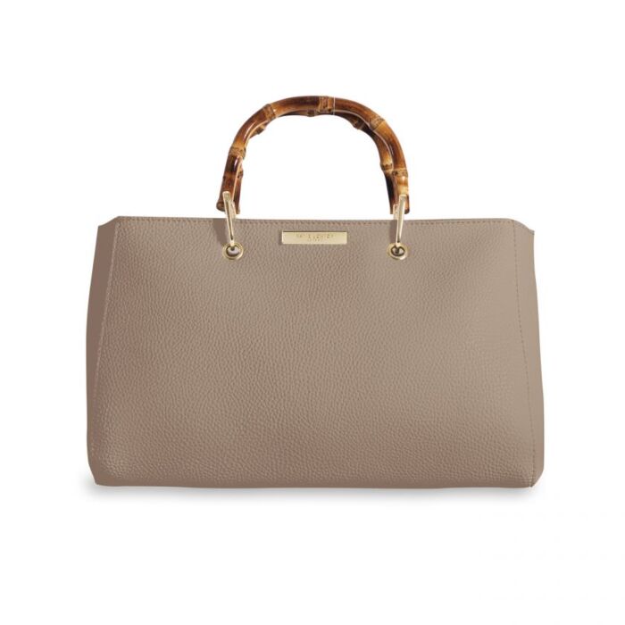 Katie Loxton Avery Bamboo Bag | Taupe-7